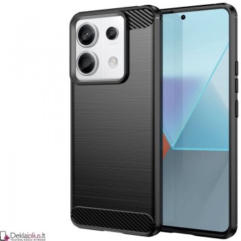 Carbon guminis dėklas - juodas (Xiaomi Redmi Note 13 Pro 5G/Poco X6 5G) Carbon guminis dėklas - juodas (Xiaomi Redmi Note 13 Pro 5G/Poco X6 5G)